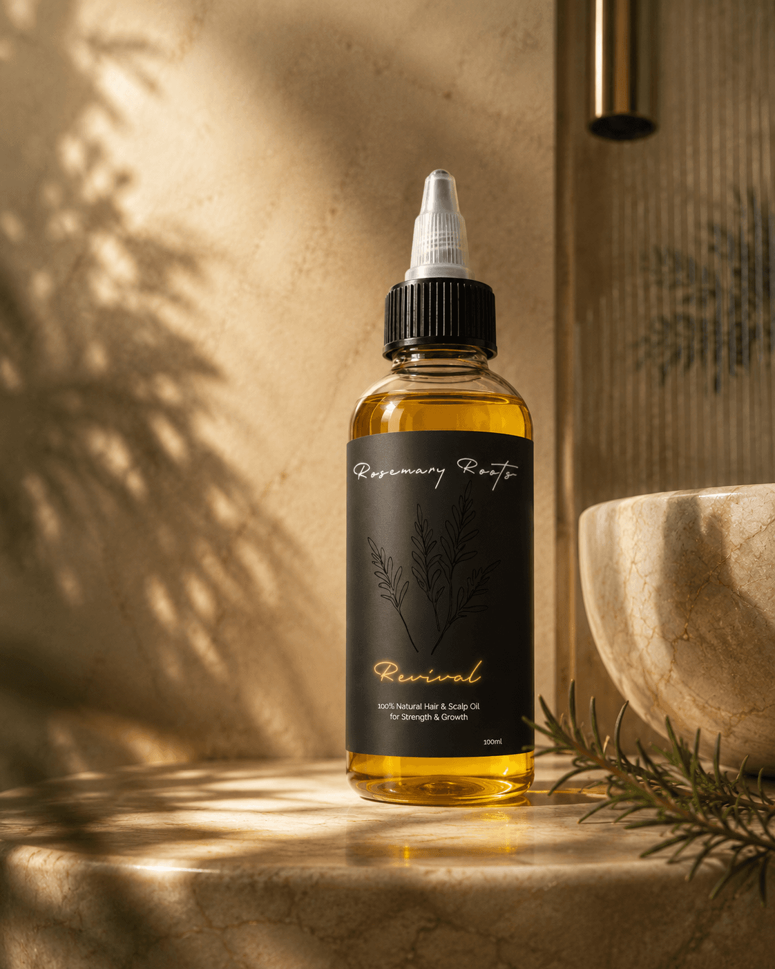 Rosemary Roots Revival hair oil
